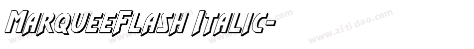 MarqueeFlash Italic字体转换